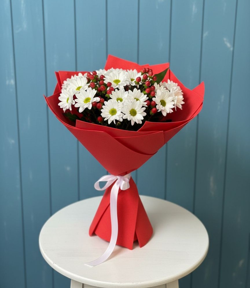 Букет цветов из: Хризантемы в Задоно-Кагальницкой