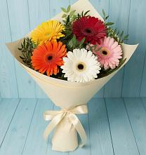 Букет цветов из:  Герберы в Задоно-Кагальницкой