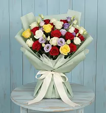 Букет цветов из:  Розы в Задоно-Кагальницкой