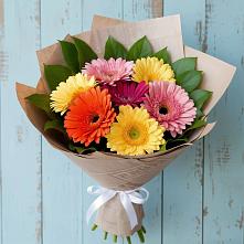 Букет цветов из:  Герберы #REPLACE_PRED# Задоно-Кагальницкой