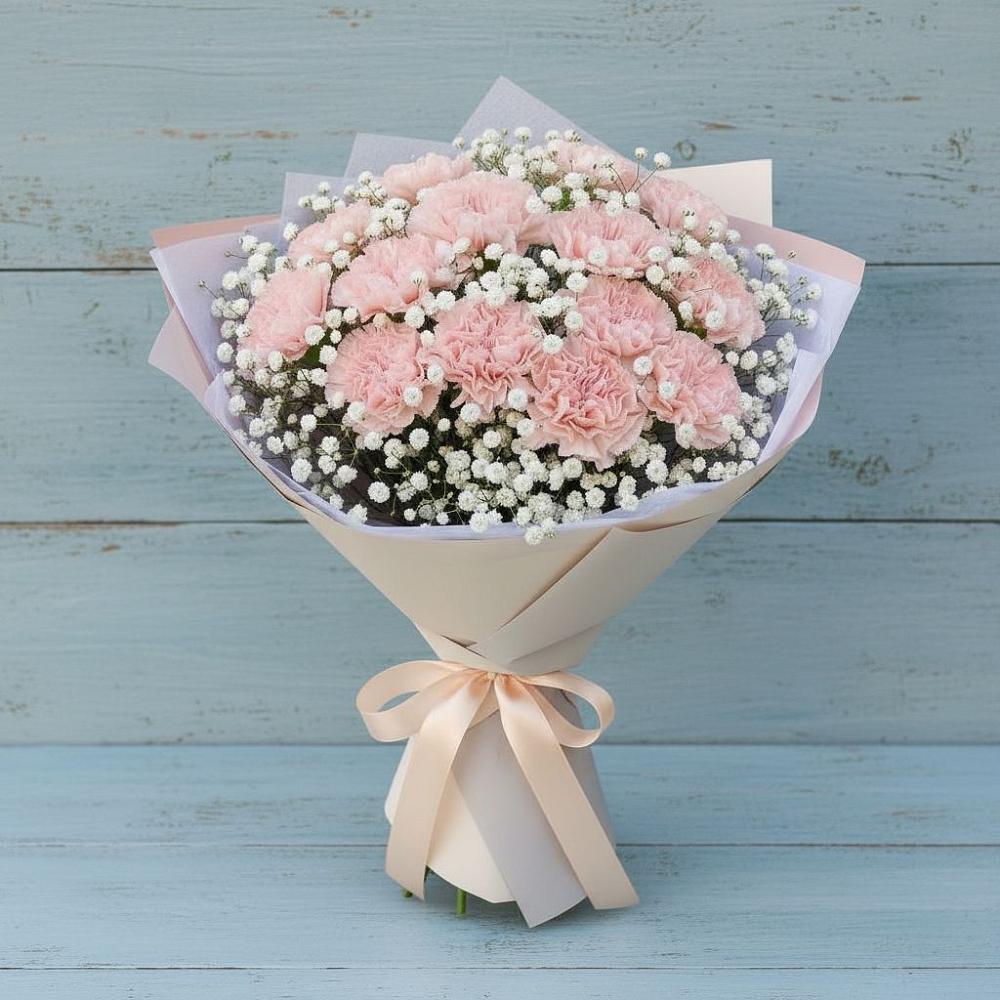 Букет цветов из: Гвоздики в Задоно-Кагальницкой