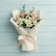 Букет цветов из:  Альстромерии #REPLACE_PRED# Задоно-Кагальницкой