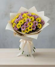 Букет цветов из:  Хризантемы в Задоно-Кагальницкой