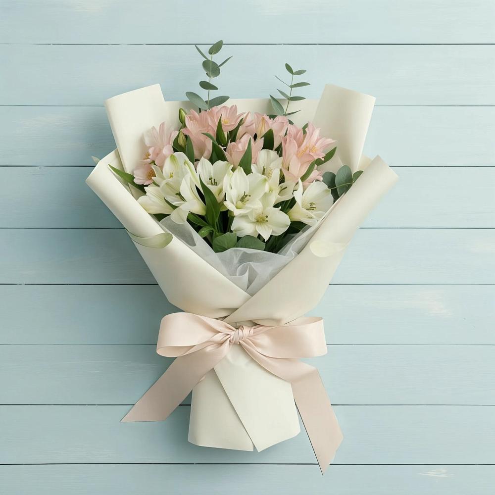 Букет цветов из: Альстромерии в Задоно-Кагальницкой