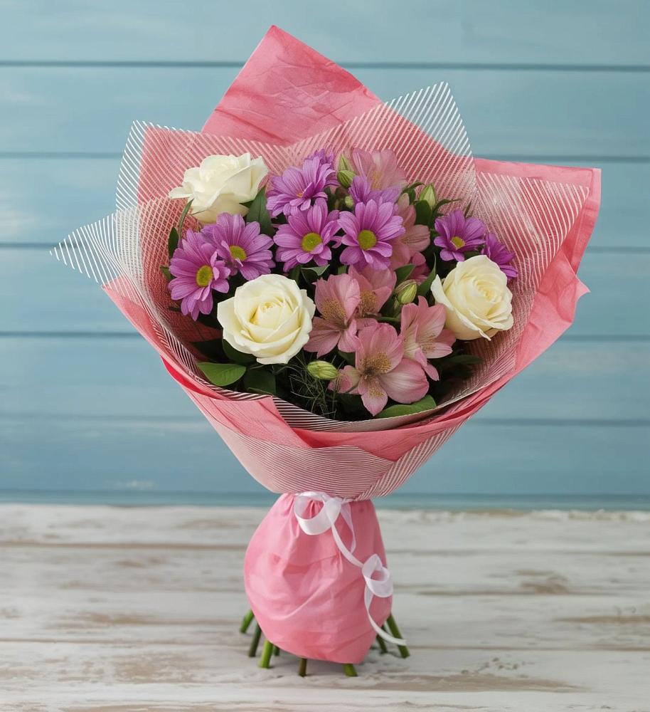 Букет цветов из: Герберы в Задоно-Кагальницкой