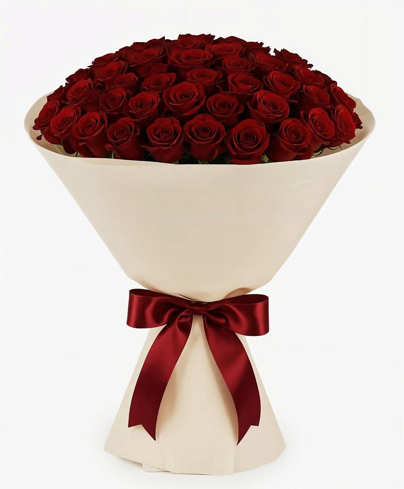 Букет 101 Бордовая роза Блэк Бакарра в Задоно-Кагальницкой