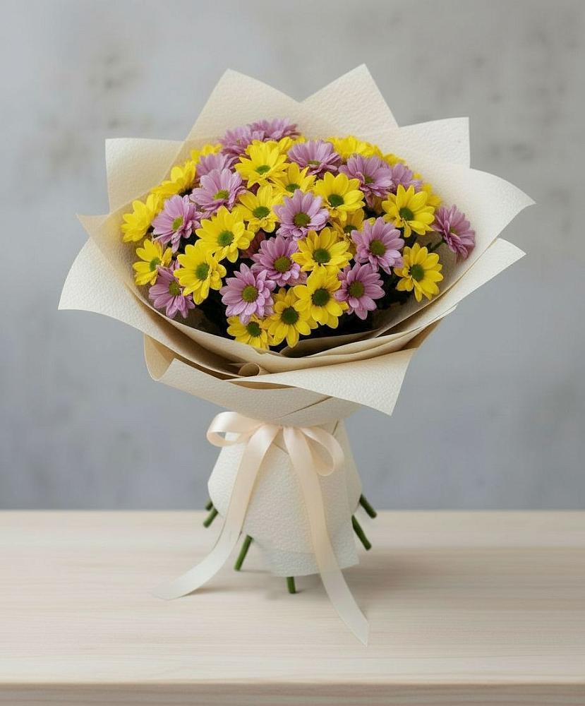 Букет цветов из: Хризантемы в Задоно-Кагальницкой